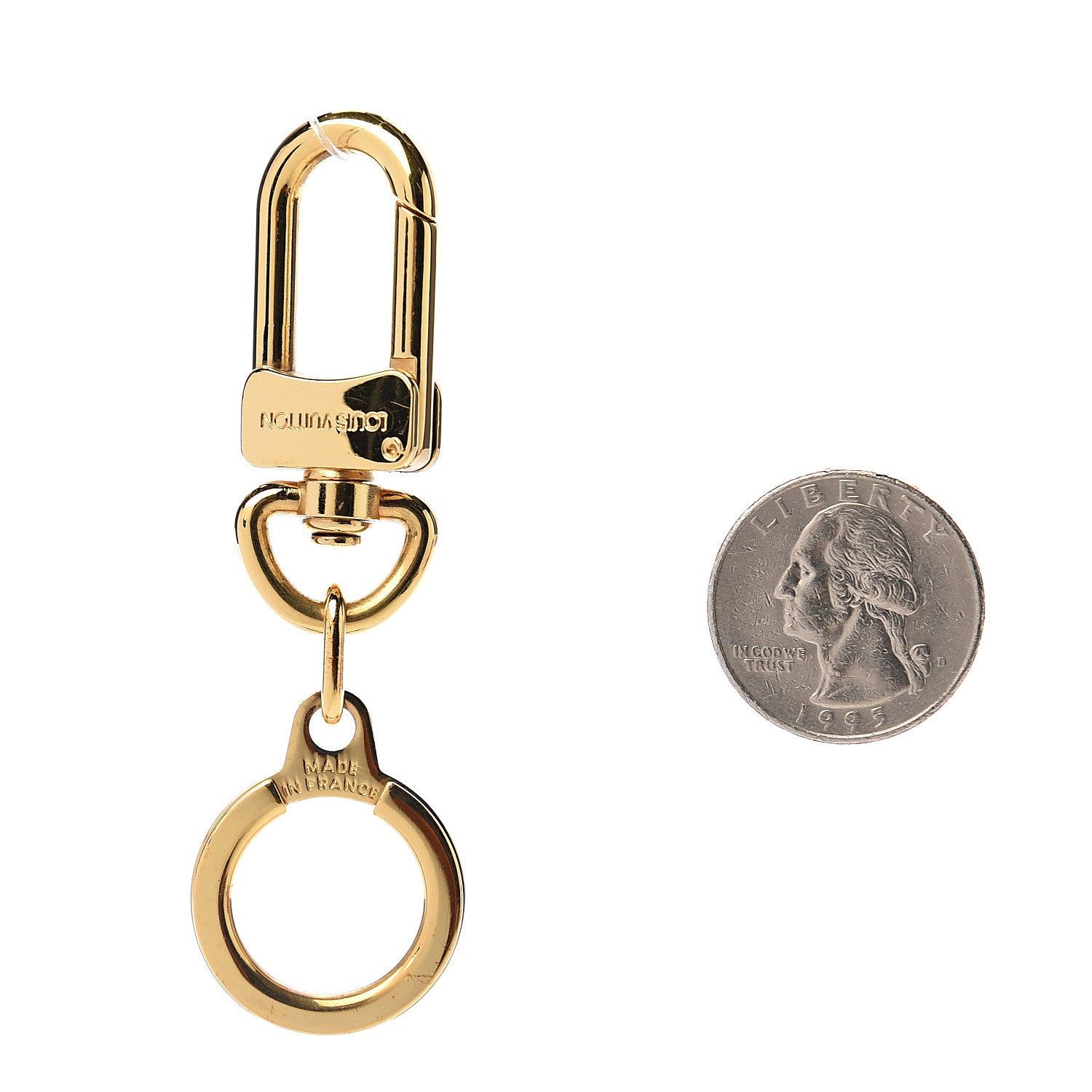 Louis Vuitton Pochette Extender Key Ring Gold 2 of 2