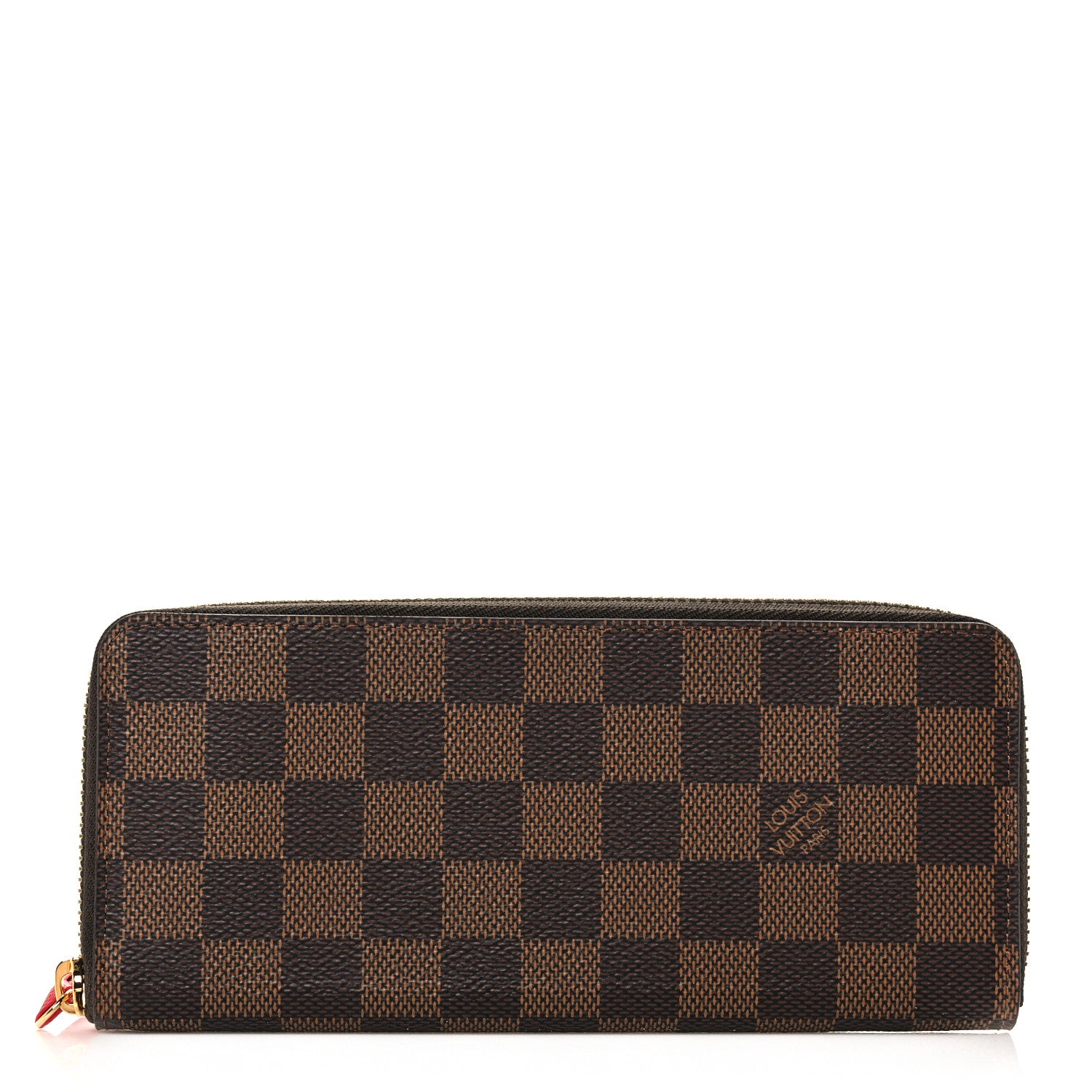 Louis Vuitton Damier Ebene Clemence Wallet Cherry 1 of 7