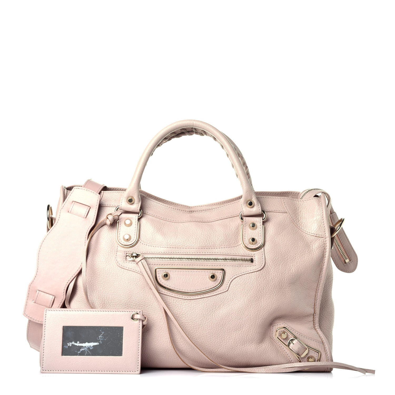Balenciaga Chevre Gold Metallic Edge Hardware City Rose Aubepine Bois de Rose 1 of 11