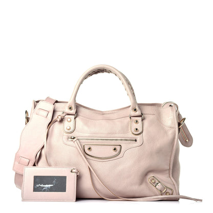 Balenciaga Chevre Gold Metallic Edge Hardware City Rose Aubepine Bois de Rose 1 of 11