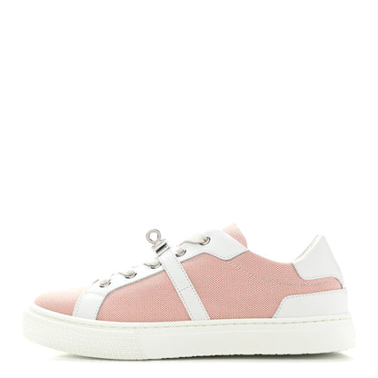 Hermes Calfskin Canvas Day Sneakers 36 Framboise White 1 of 9