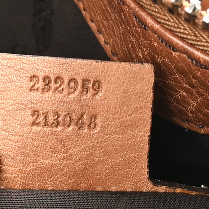 Gucci Calfskin Medium Bamboo Bar Shoulder Bag Light Brown 7 of 10
