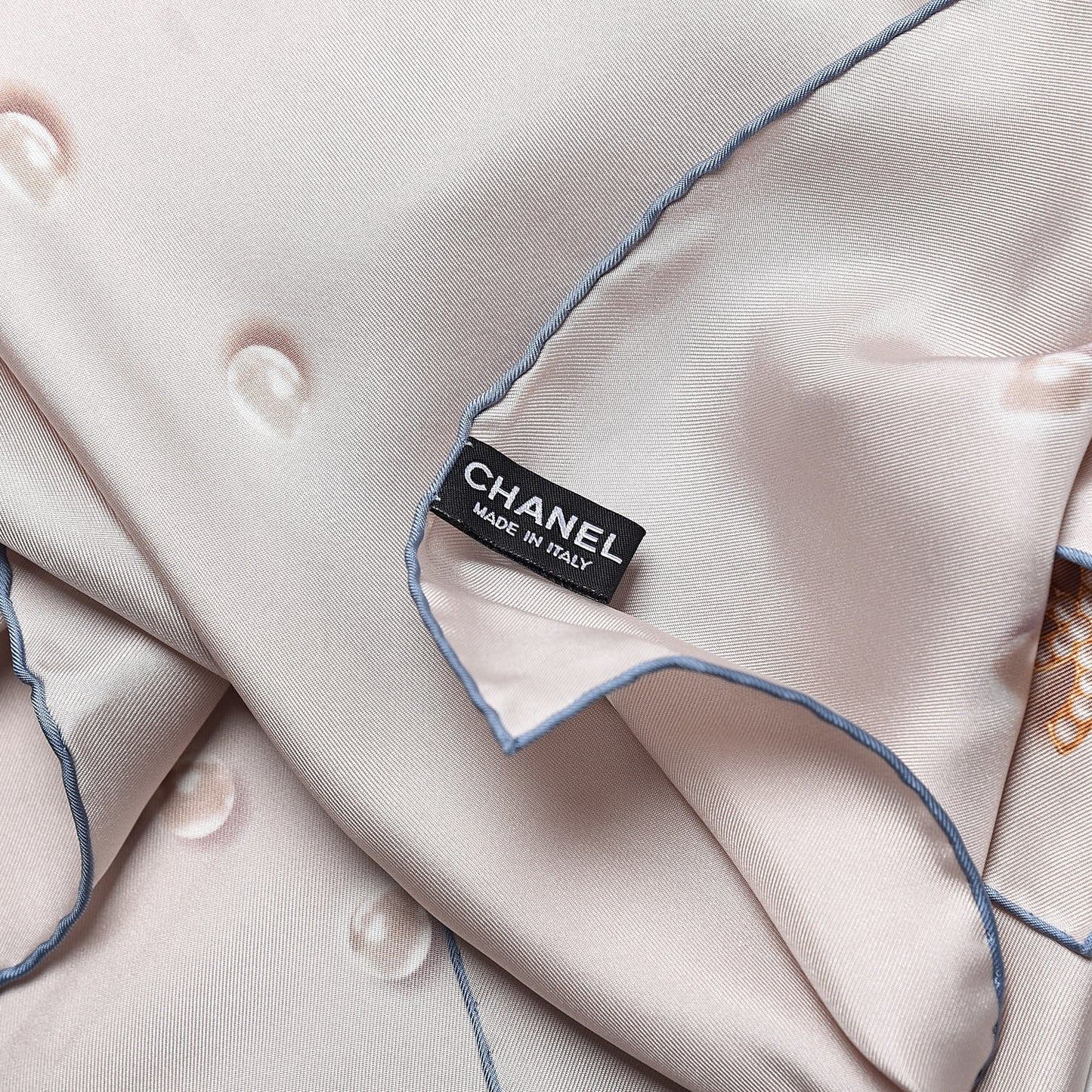 Silk Pearl Square Scarf Ivory