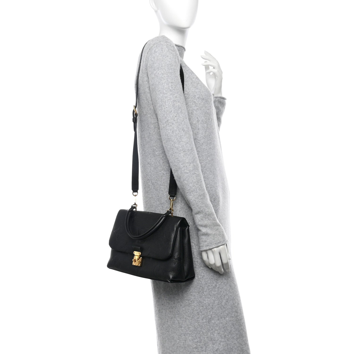 Louis Vuitton Empreinte Monogram Giant Madeleine MM Black 2 of 9