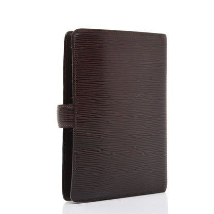 Louis Vuitton Epi Medium Ring Agenda Cover Moka 2 of 22