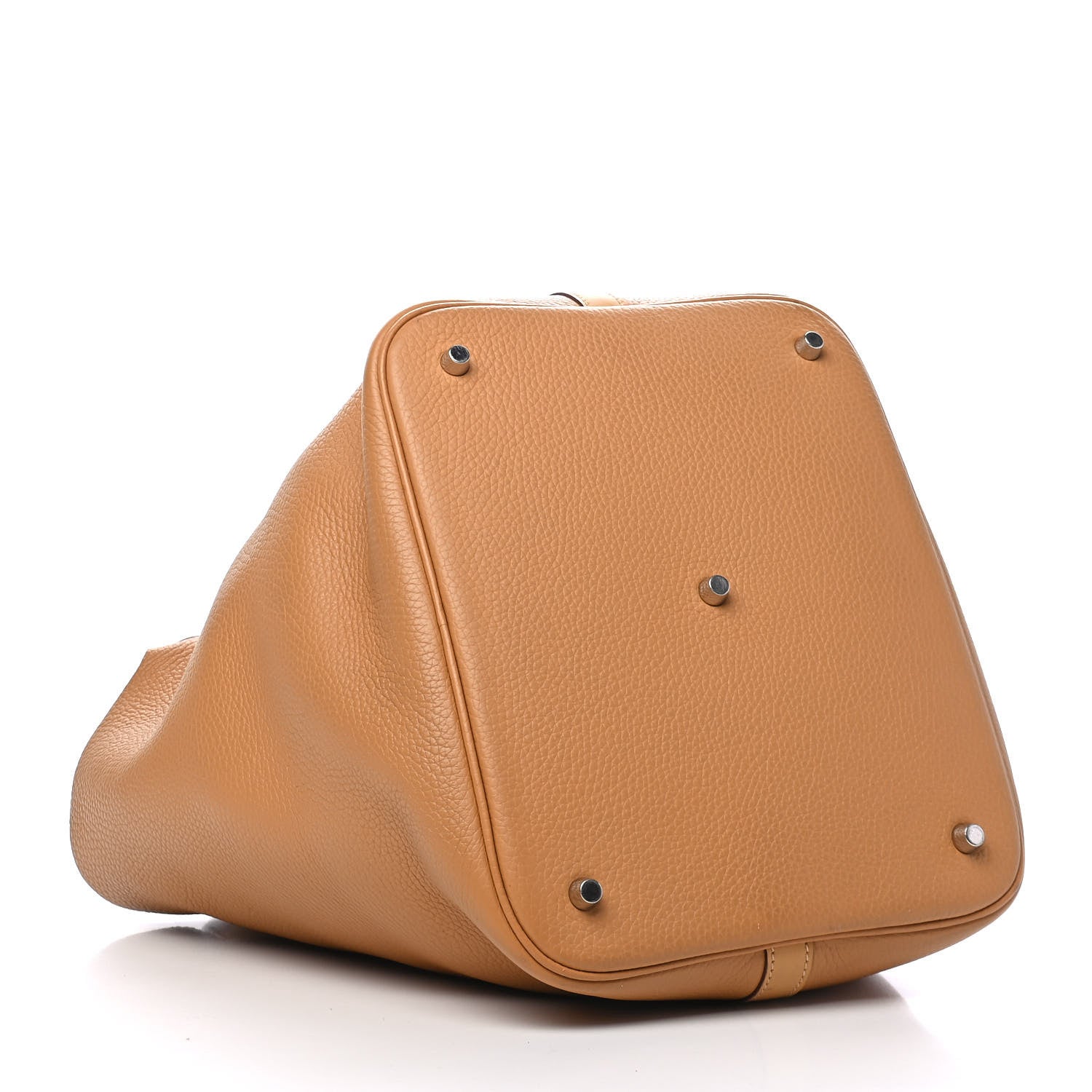 Hermes Taurillon Clemence Swift Picotin Lock 26 GM Caramel 4 of 9