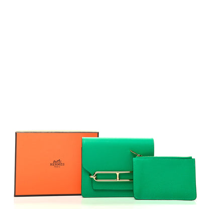 Hermes Evercolor Roulis Slim Wallet Menthe 9 of 9