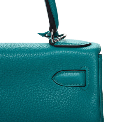 Hermes Taurillon Clemence Kelly Retourne 28 Bleu Paon 11 of 27