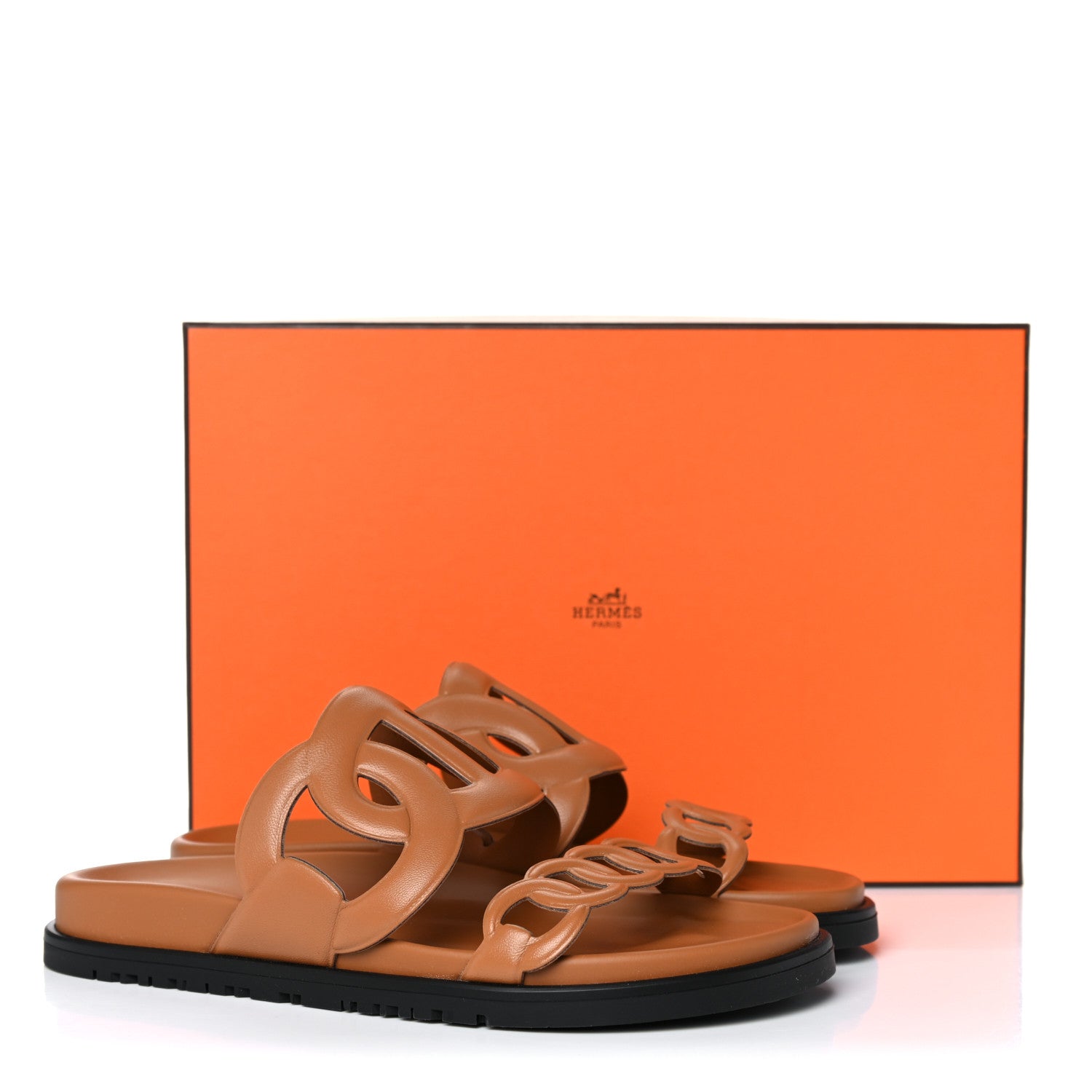 Hermes Nappa Extra Sandals 37 Naturel 9 of 9