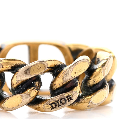 Christian Dior Metal Danseuse Etoile Chain Ring L Gold 4 of 5