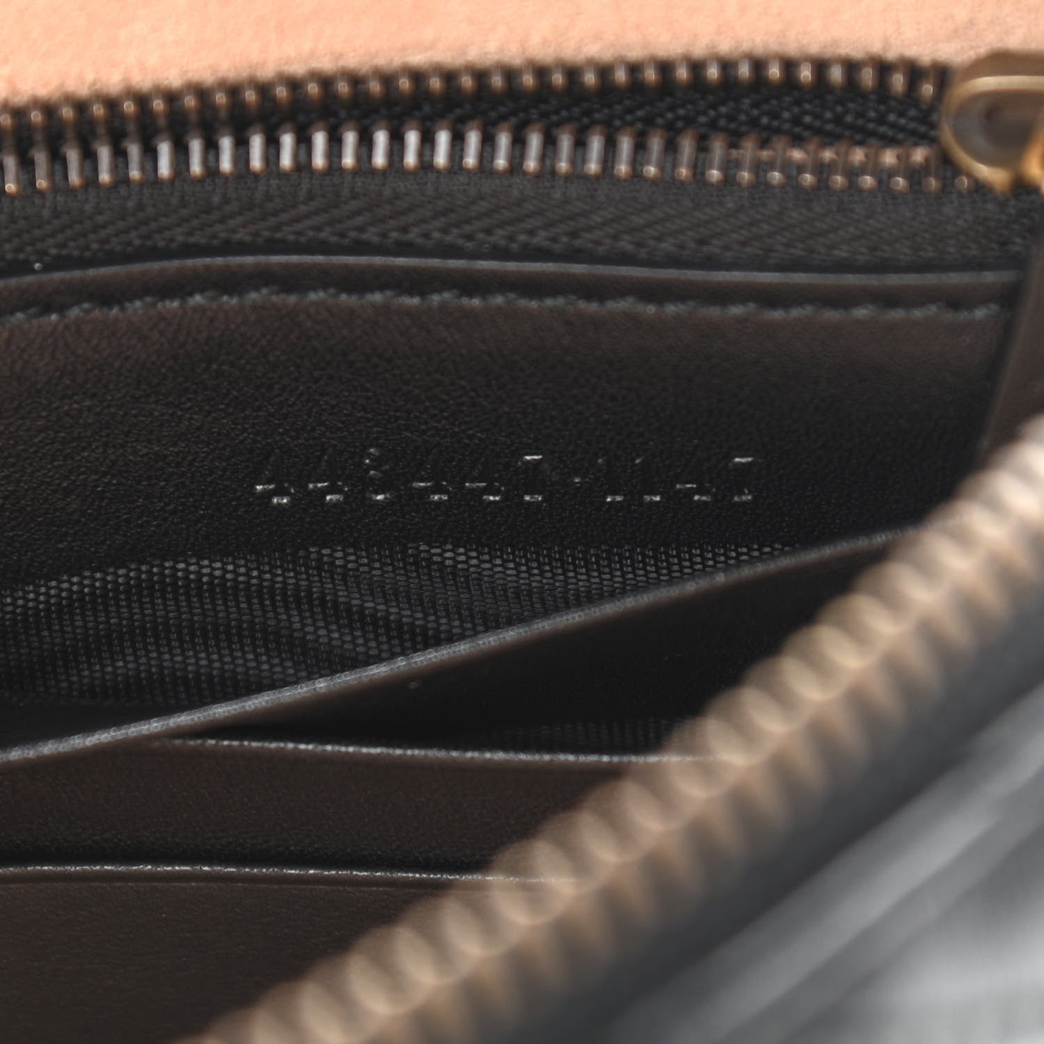 Gucci Calfskin Matelasse Mini GG Marmont Chain Bag Black 7 of 10