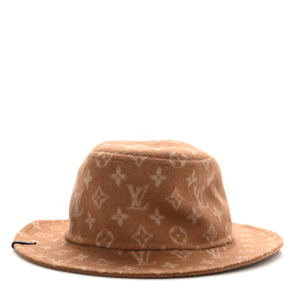Louis Vuitton Wool Monogram Carry On Bob Bucket Hat S Beige 3 of 8