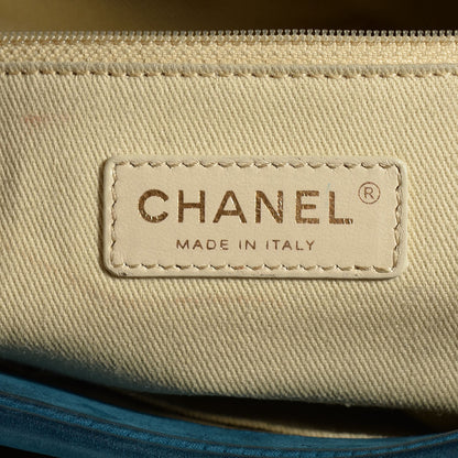Chanel Iridescent Calfskin Large Chic Quilt Flap Dark Blue 6 of 8