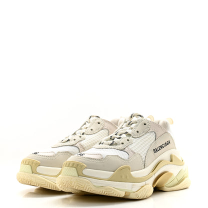 Balenciaga Fabric Mesh Womens Triple S Sneakers 36 White 3 of 12