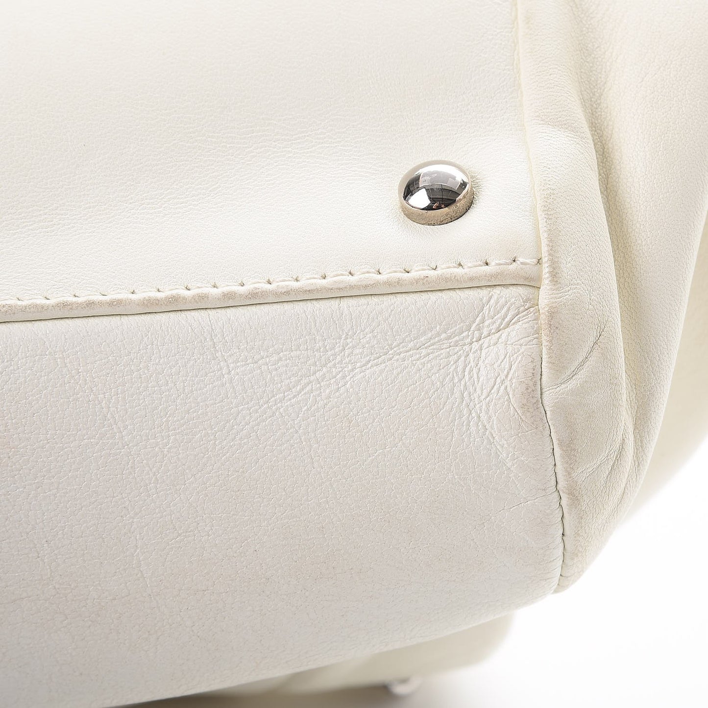 Lambskin Sensual Accordion Flap White