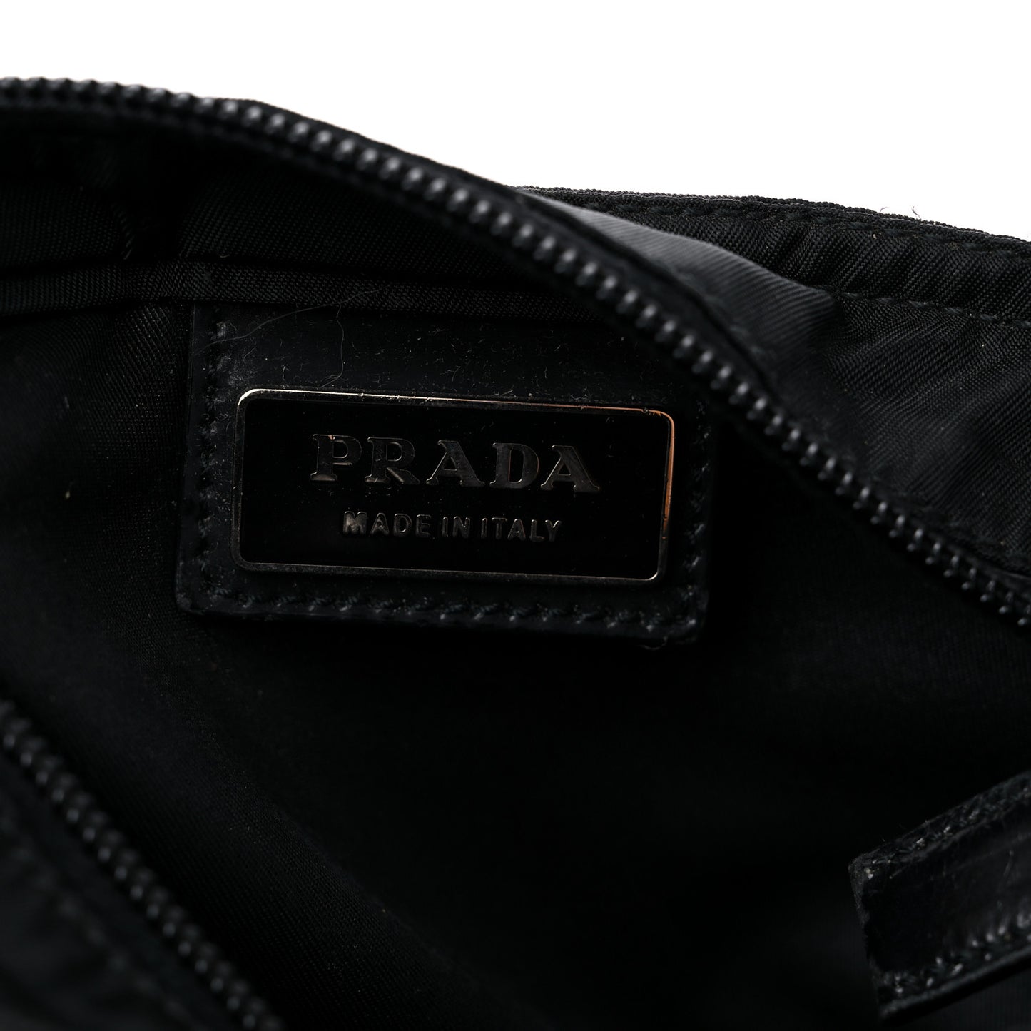 Nylon Flat Messenger Bag Black