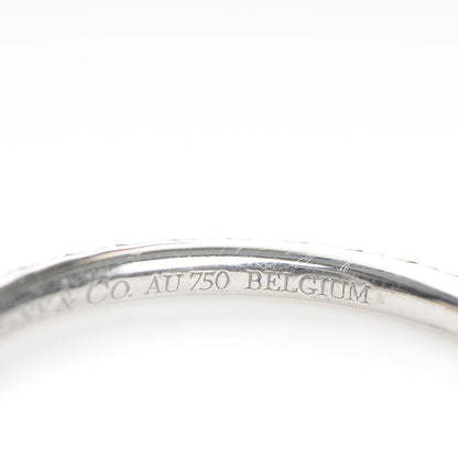 Tiffany 18K White Gold Diamond Metro Ring 4.5 48 5 of 6