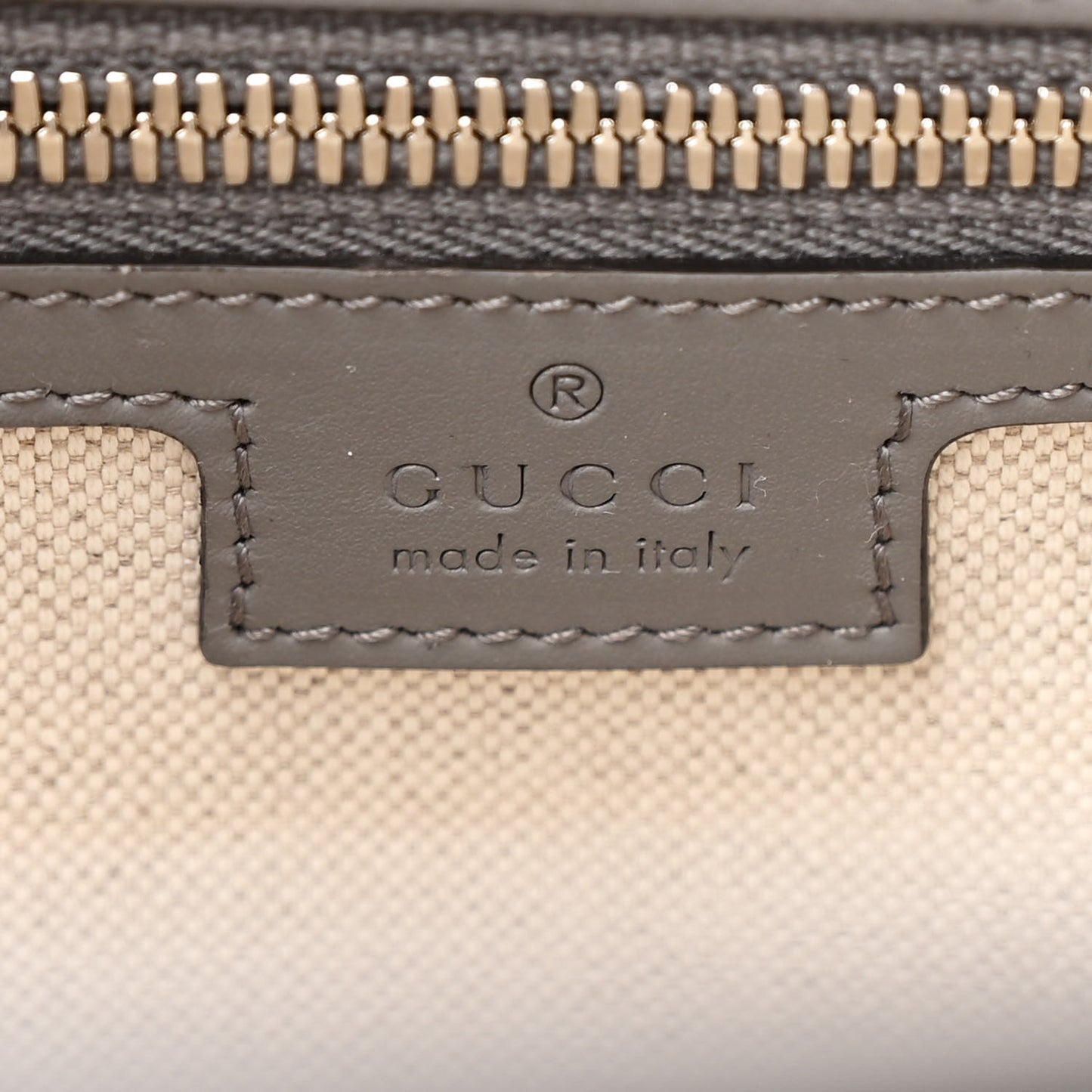 Calfskin GG Tennis Embossed Tote Bag Dusty Grey