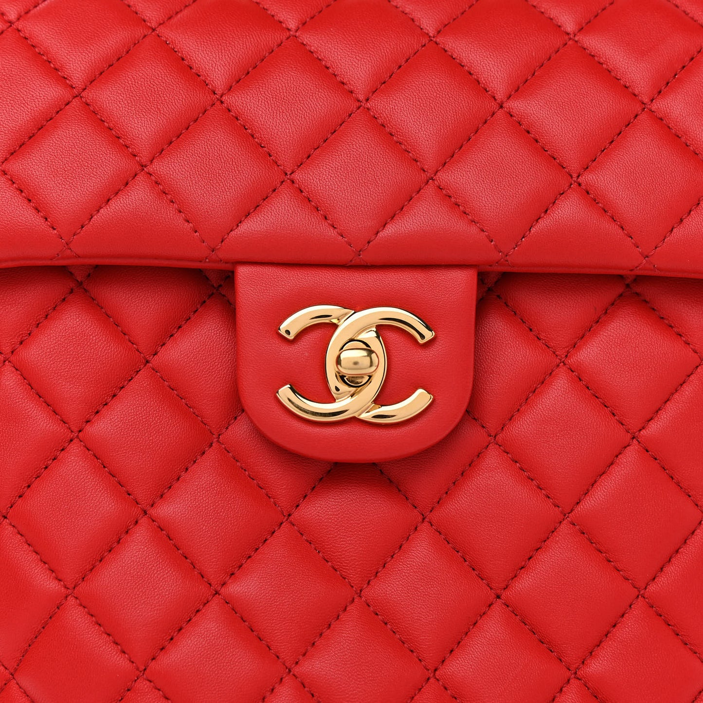Calfskin Quilted Small Urban Spirit Backpack Red
