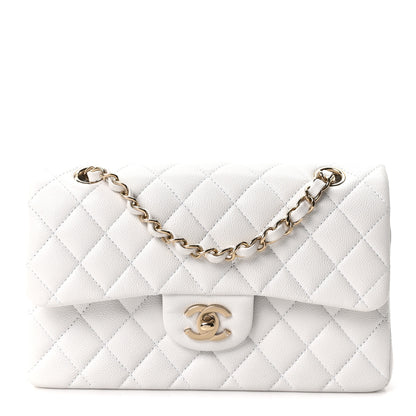 Chanel Caviar Quilted Small Double Flap White 1 of 10