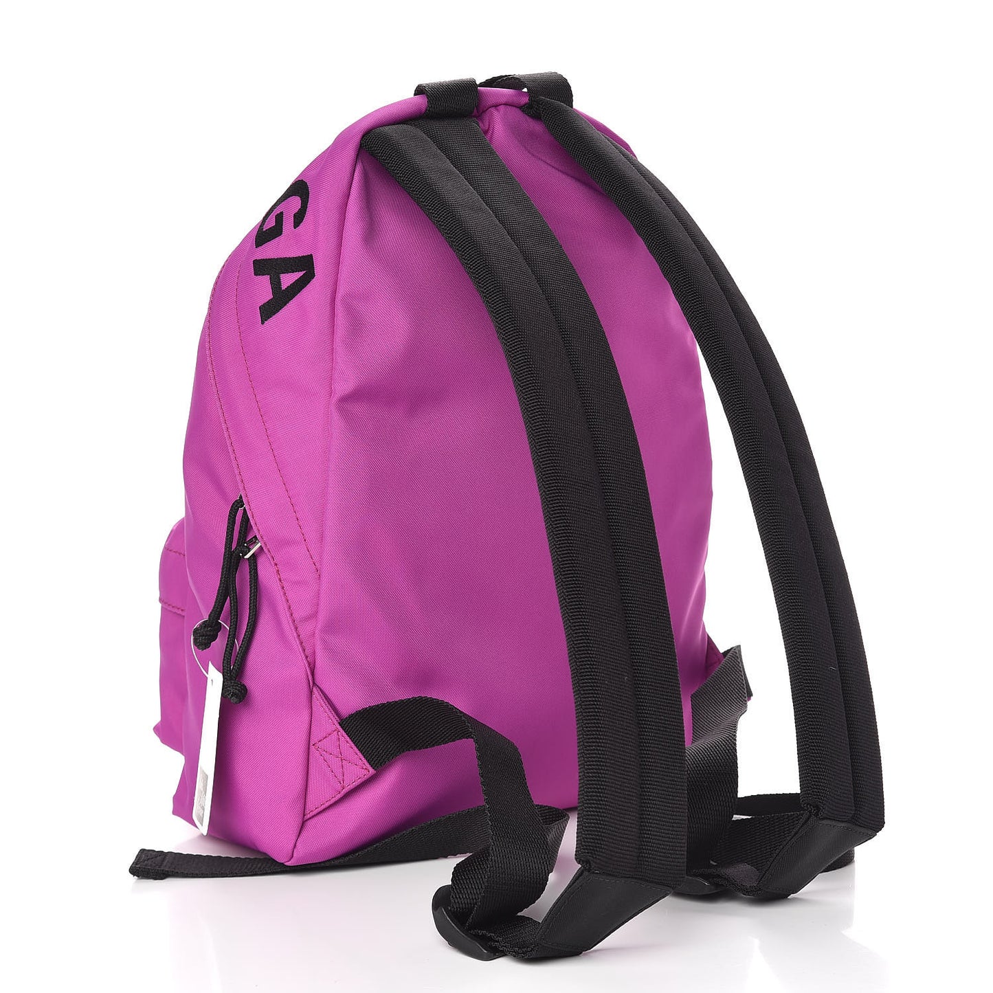 Sport Nylon Logo Embroidered S Wheel Backpack Fuchsia Black