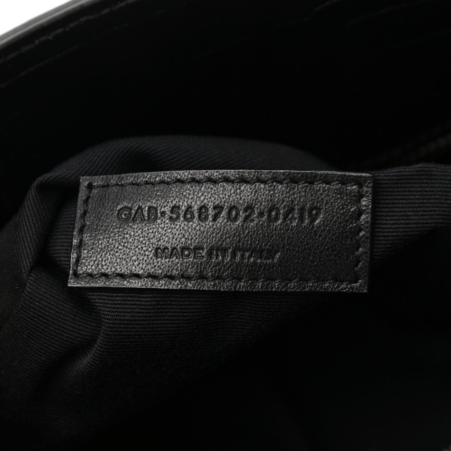Shiny Calfskin Crocodile Embossed Small Manhattan Shopper Tote Black