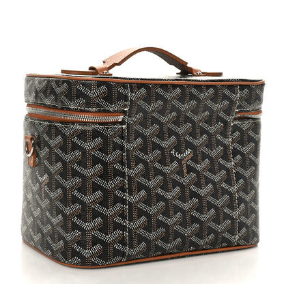 Goyard Goyardine Muse Vanity Case Black Gold 4 of 13
