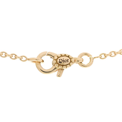 Christian Dior 18K Yellow Gold Diamond Mother of Pearl Rose Des Vents Necklace 3 of 5