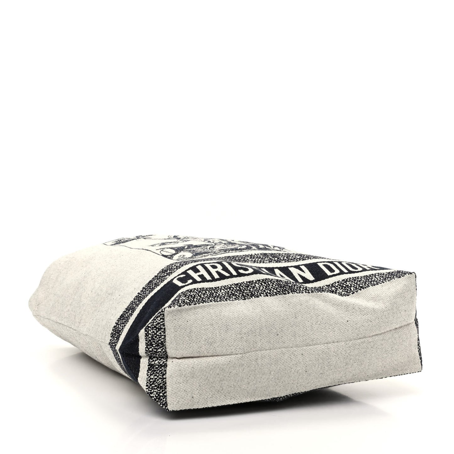 Canvas Print Cruise Tote Ivory Black