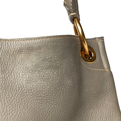 Prada Vitello Daino Shoulder Bag Argilla 26 of 29