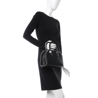 Stella McCartney Eco Alter Nappa Mini Falabella Box Top Handle Bag Black 2 of 9