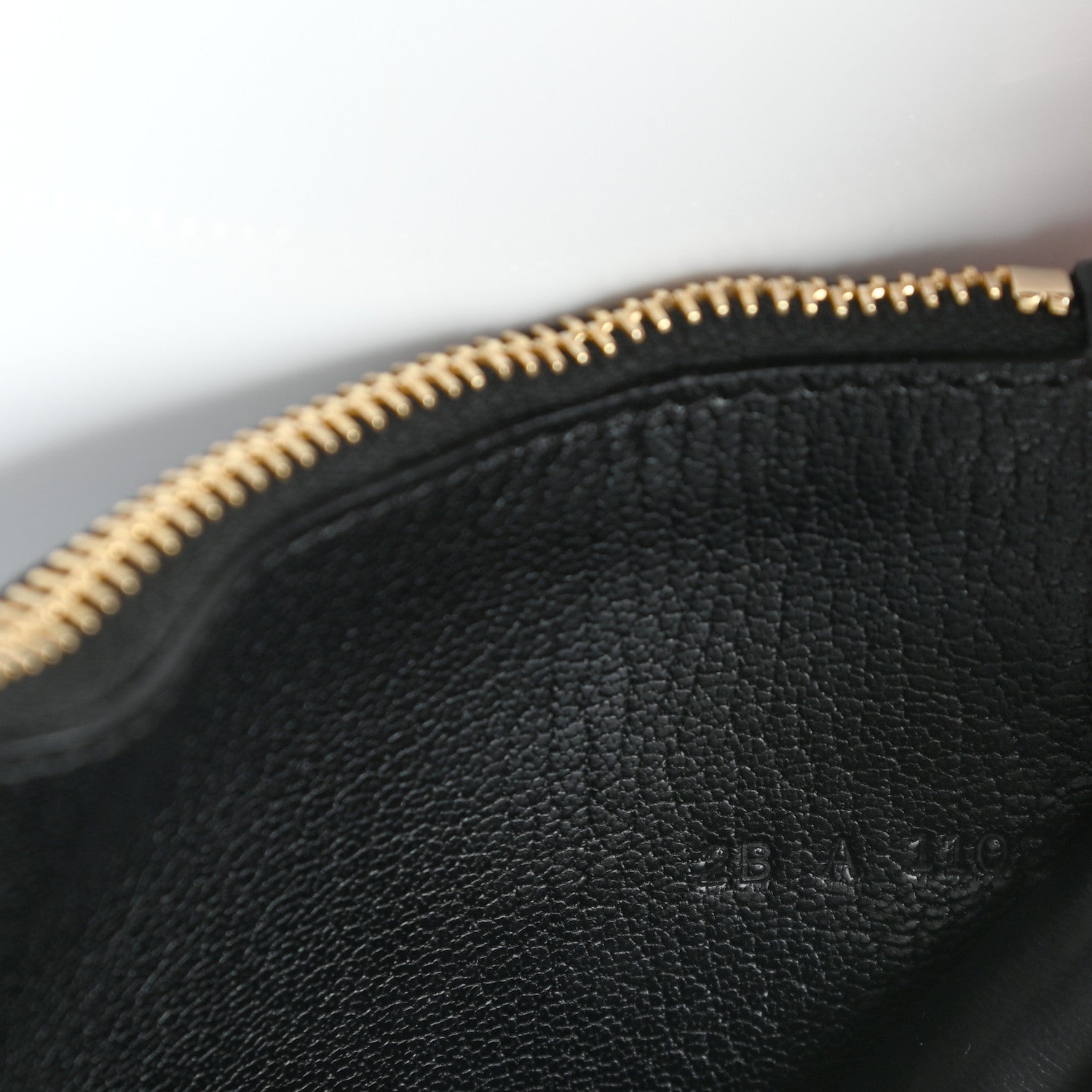 Givenchy Calfskin GV3 Wristlet Zip Card Holder Black Grey 7 of 7