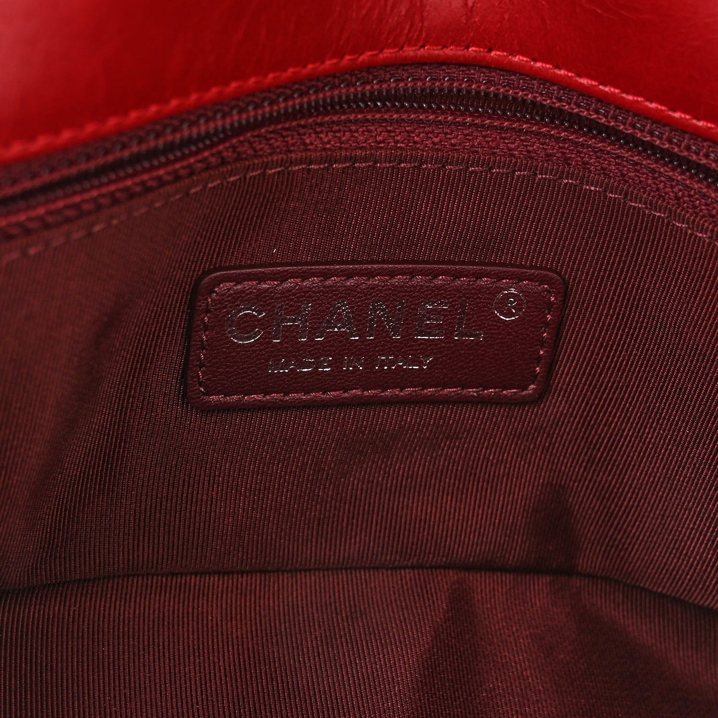 Glazed Calfskin Quilted Small Coco Boy Flap Red