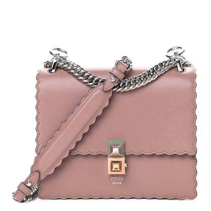 Fendi Vitello Liberty Scalloped Studded Small Kan I Shoulder Bag English Rose 1 of 8