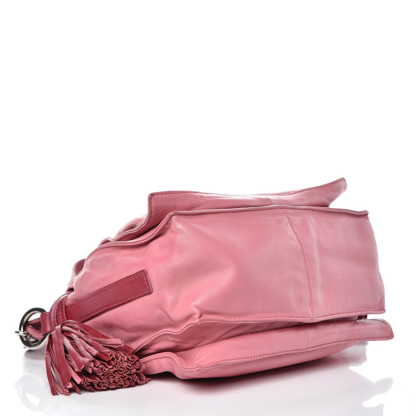 Calfskin Flamenco Shoulder Bag Pink