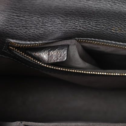 Christian Dior Metallic Grained Calfskin Medium Diorama Flap Bag Silver 7 of 17
