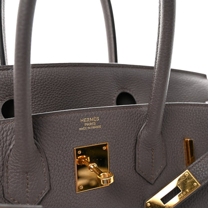 Hermes Togo BIRKIN 30 Etain 6 of 9