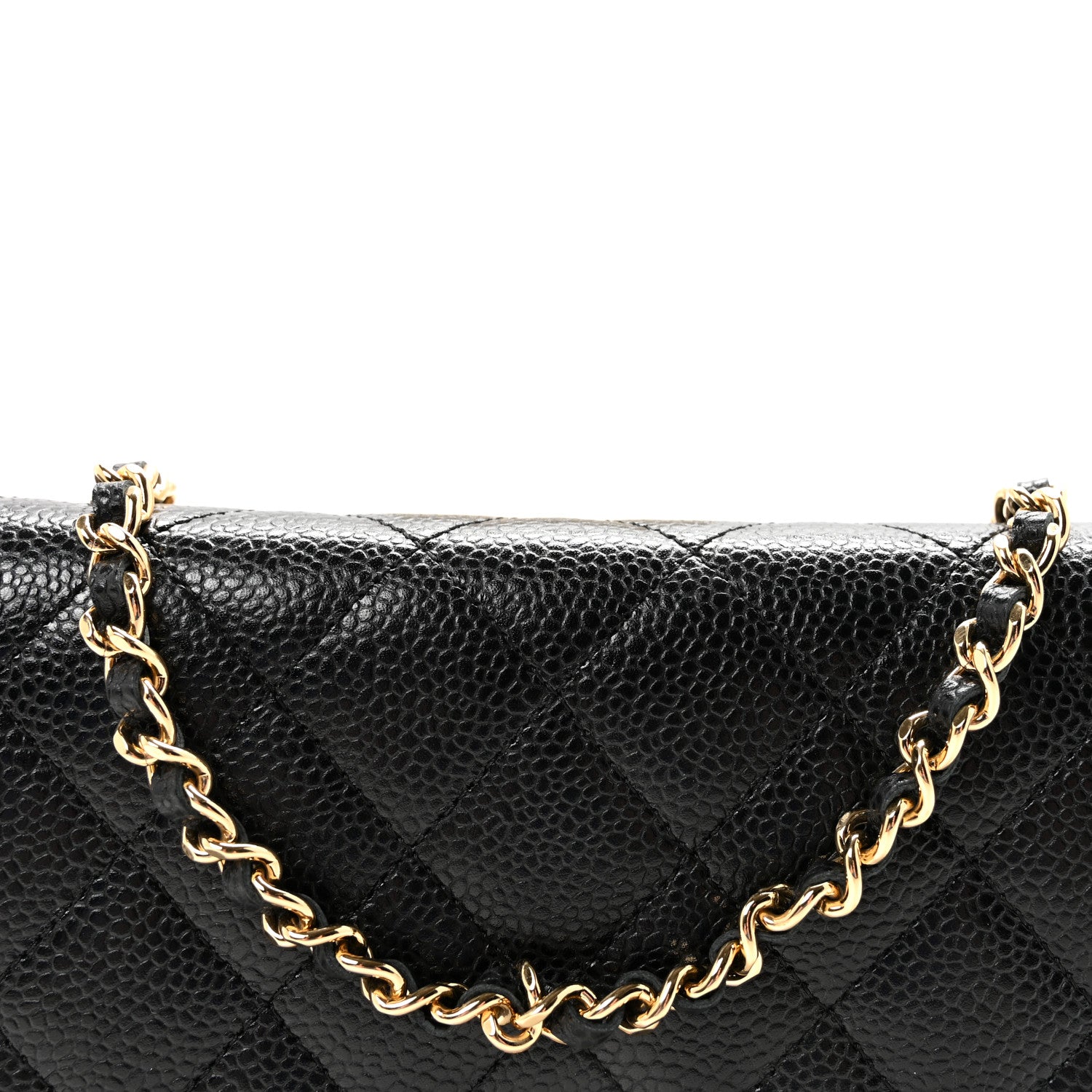 Chanel Caviar Quilted Wallet on Chain WOC Black 9 of 12