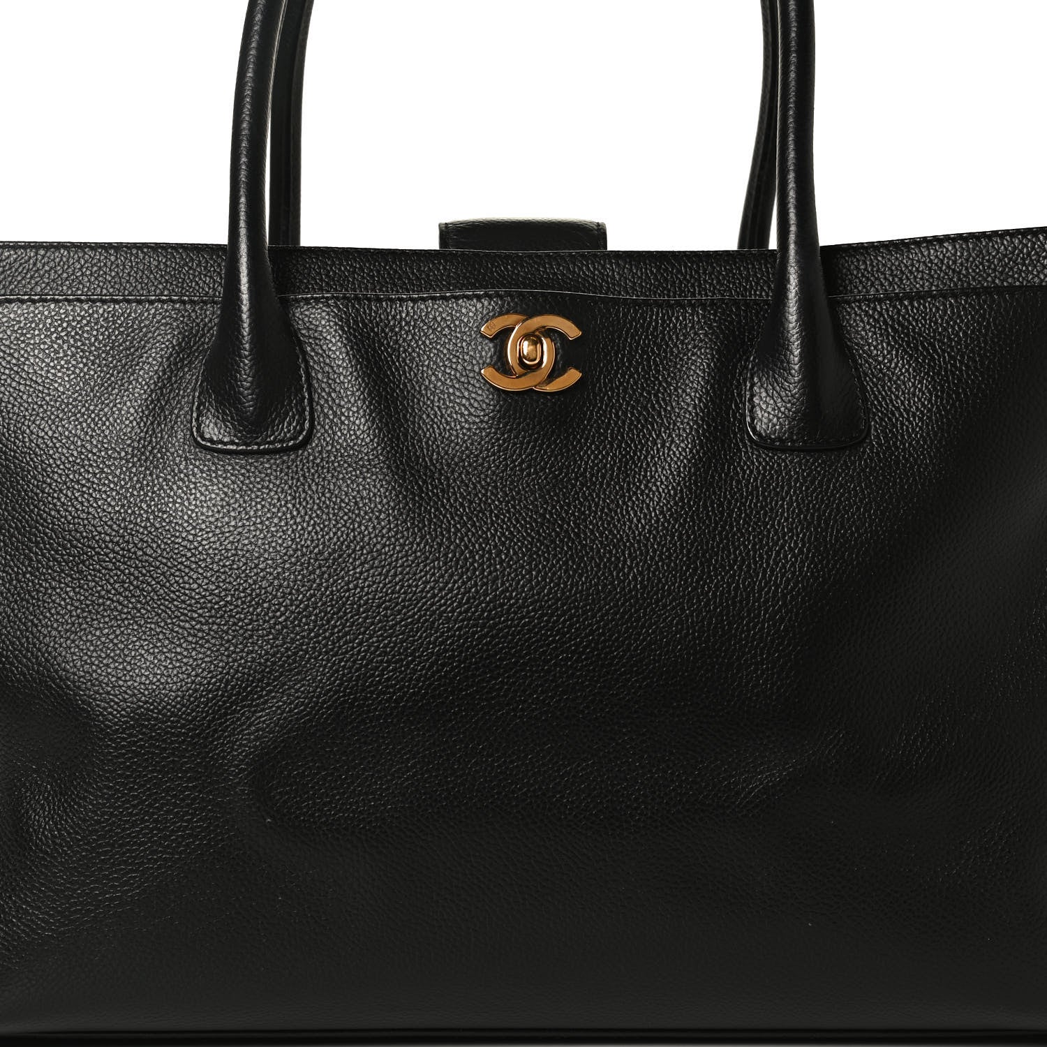 Chanel Calfskin Cerf Shopper Tote Black 8 of 13