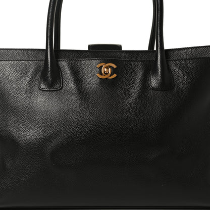 Chanel Calfskin Cerf Shopper Tote Black 8 of 13
