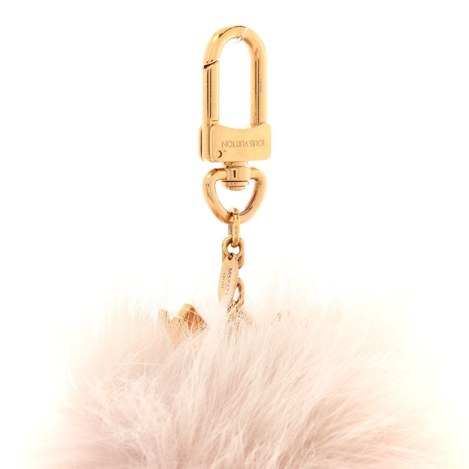 Louis Vuitton Fuzzy Bubble Bag Charm Light Pink 3 of 4