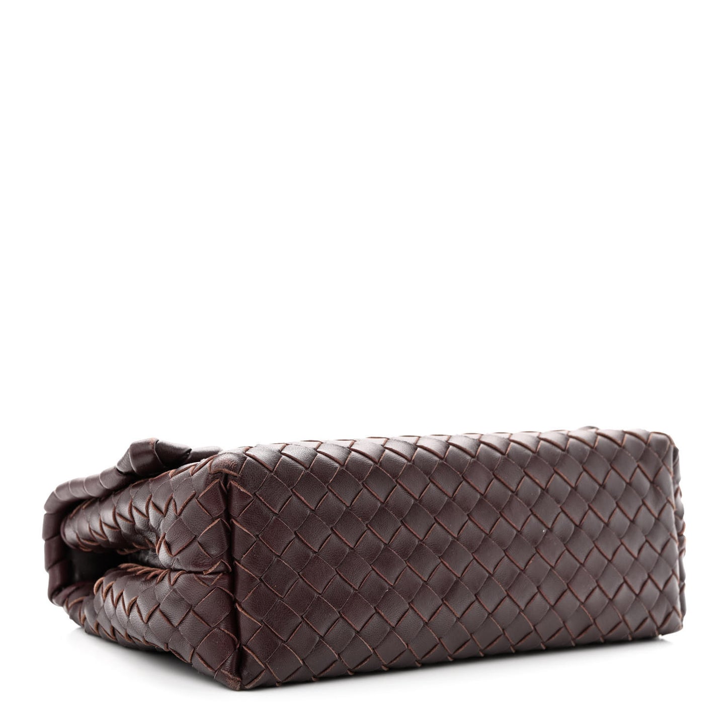Nappa Intrecciato Baby Olimpia Shoulder Bag Dark Barolo