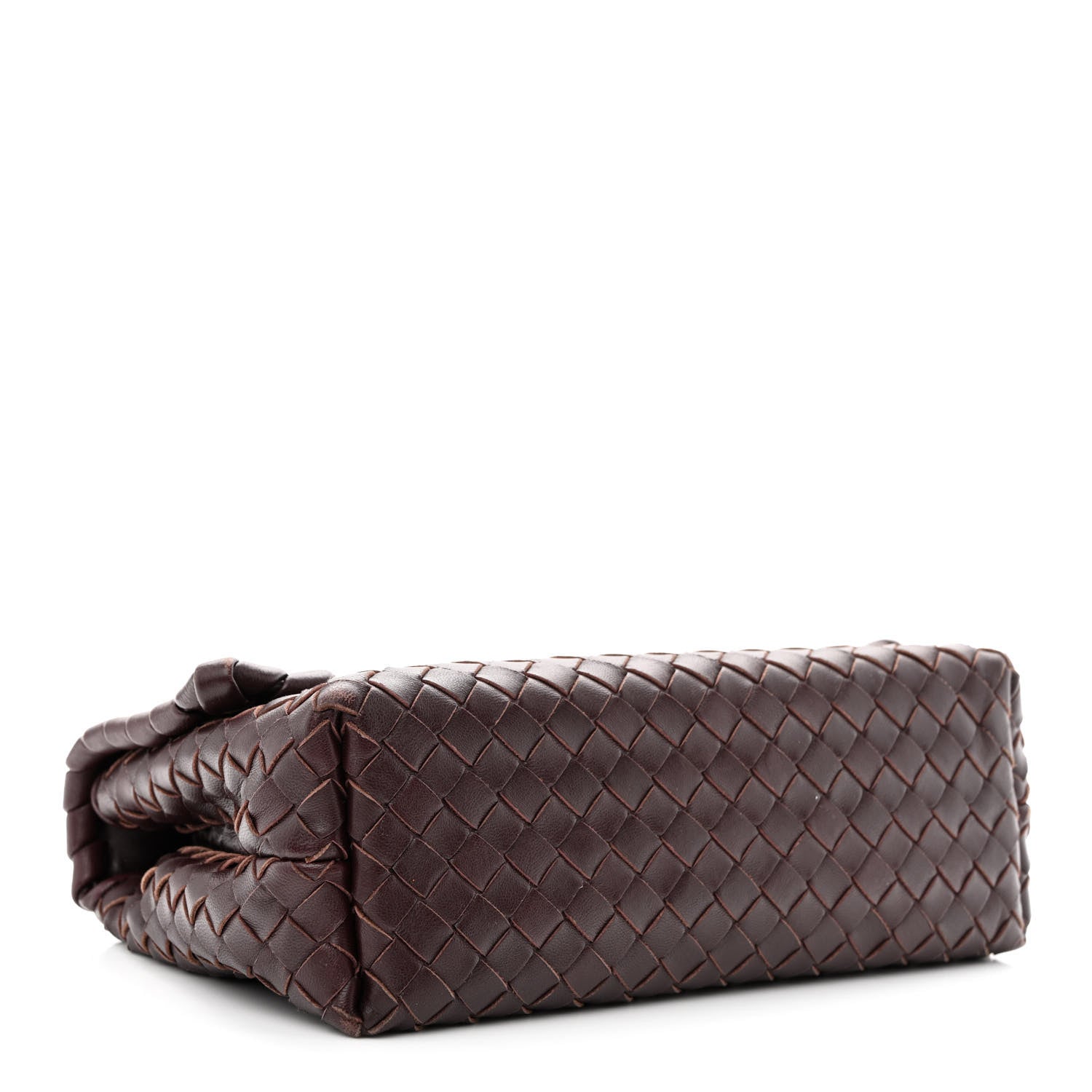 Bottega Veneta Nappa Intrecciato Baby Olimpia Shoulder Bag Dark Barolo 4 of 14