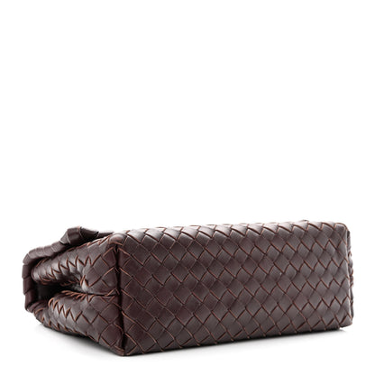 Bottega Veneta Nappa Intrecciato Baby Olimpia Shoulder Bag Dark Barolo 4 of 14