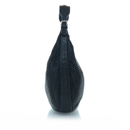 Christian Dior Leather Perforated Hobo Black 5 of 11