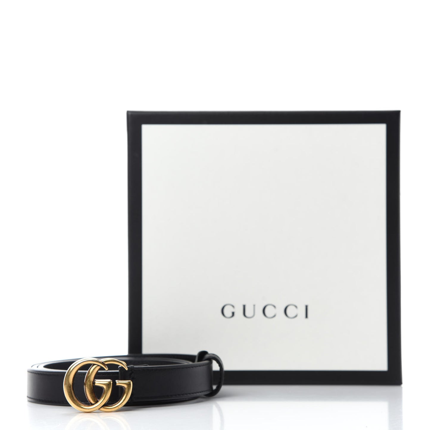 Calfskin Double G 20mm Belt 90 36 Black