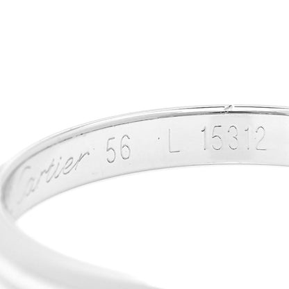Cartier Platinum 2mm 1895 Wedding Band Ring 56 7.5 5 of 5
