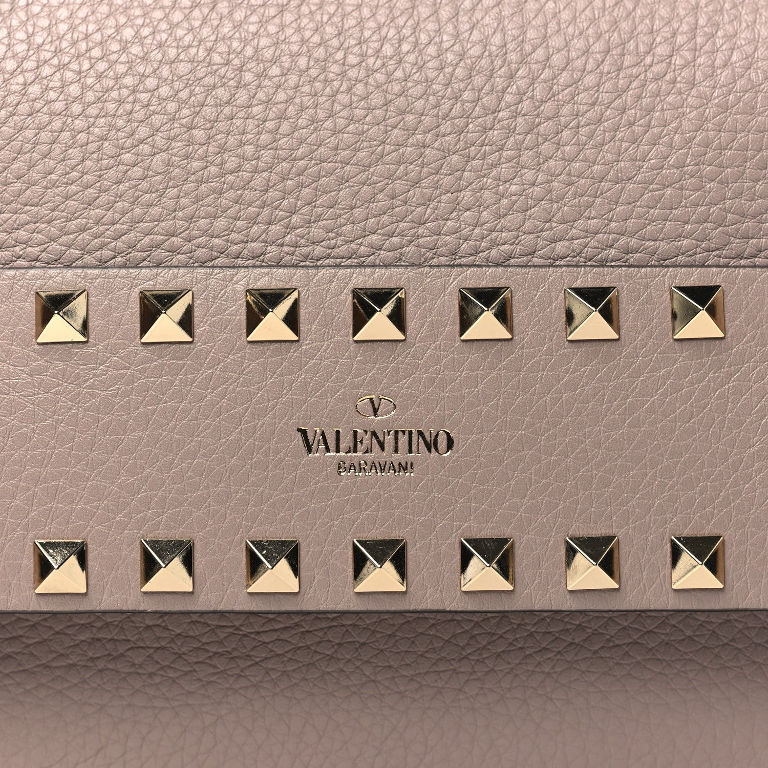 Valentino Garavani Pebbled Calfskin Rockstud Side Slip Crossbody Poudre 7 of 9