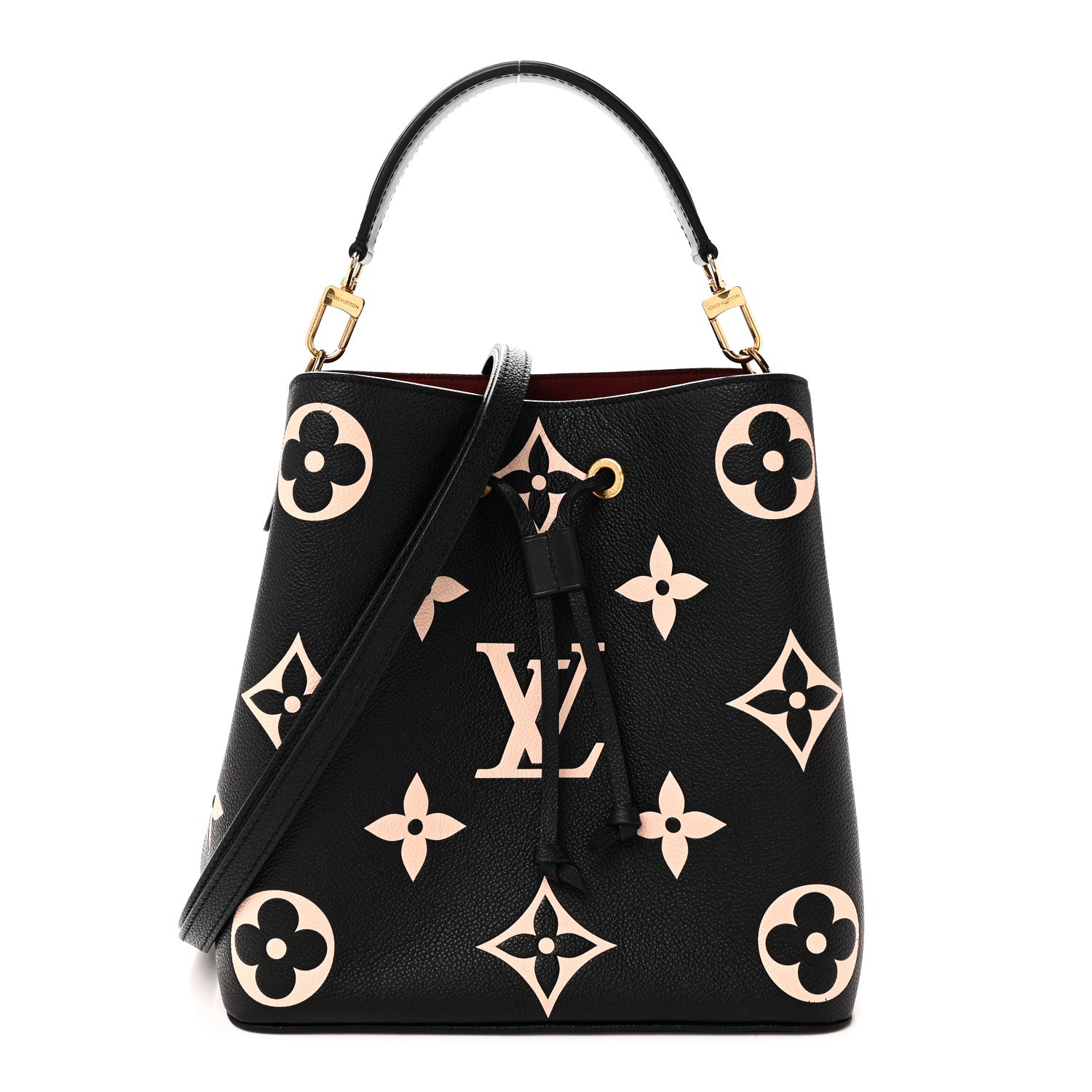 Louis Vuitton Empreinte Monogram Giant Neonoe MM Black Beige 1 of 11