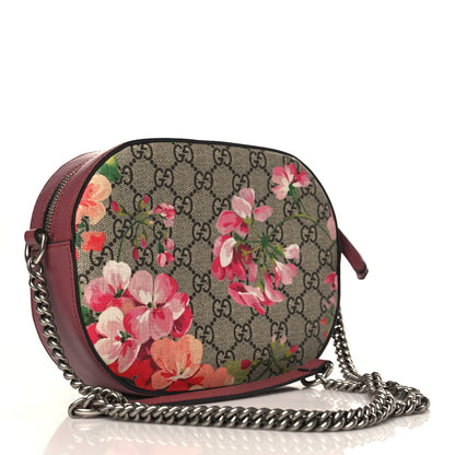 Gucci GG Supreme Monogram Blooms Mini Chain Shoulder Bag Beige Multicolor Dry Rose 3 of 10